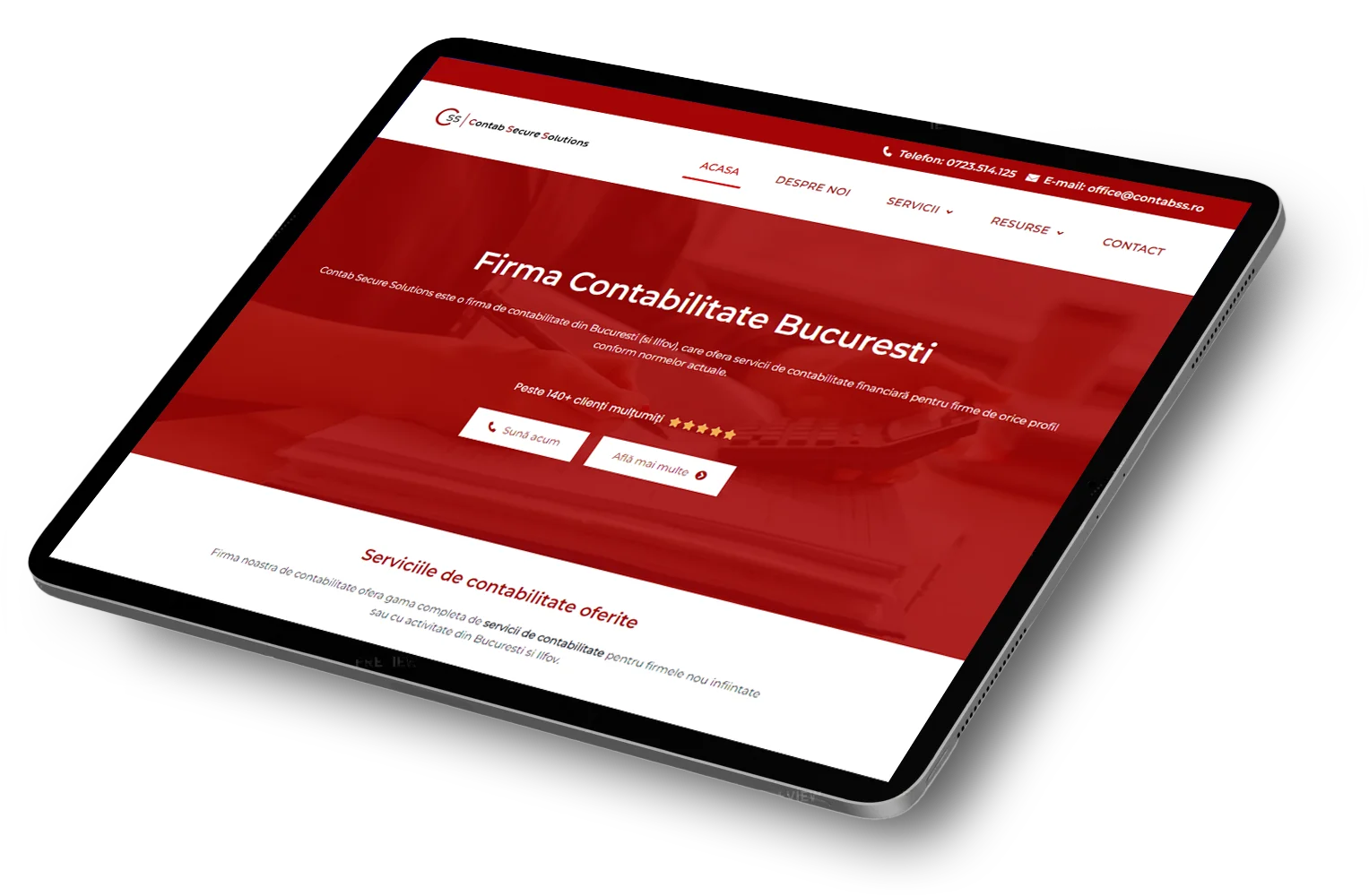 Clienti SEO - Rezultate SEO Contab Secure Solutions